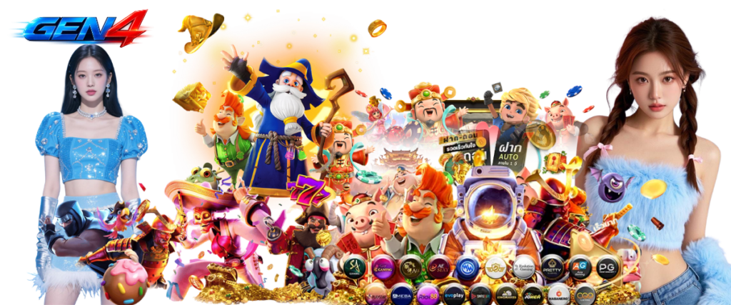 GEN4 big slot website interface displaying high-payout games from authentic providers with 100% smooth mobile gameplay.